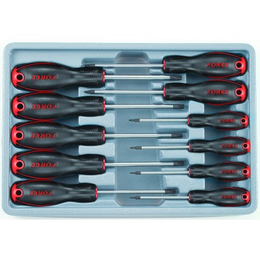 Набор отвёрток Torx с отверстием 11 пр. (FORCE 2119T)