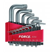 Набор ключей Torx Г-обр. 15 пр. (Т6-Т60) (FORCE 5151)