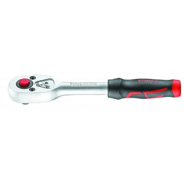 1/4" Тріскачка з гумовою ручкою (24 зуб.) L=155 мм (FORCE 80222)
