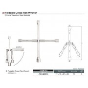 Ключ баллонный крест 17*19*21*22 мм складной TOPTUL AEAQ2214