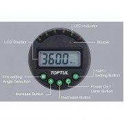 Шкала доворотная электронная с магнитным креплением 1°~360° TOPTUL DTD-360A