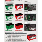 Ящик для СТО, інструмент TOPTUL (Pro-Line) 3 секції 157 од. GCAZ0011