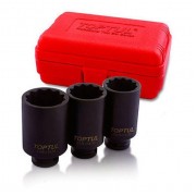 Набір ударних головок для довгих маточинних гайок TOPTUL 1/2