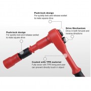 Набор изолированного инструмента TOPTUL VDE 1/2