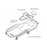 Лежак ремонтний пластиковий підкатний TOPTUL Pro-Series JCM-0401
