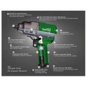 Пневмогайковерт профессиональный TOPTUL 1/2