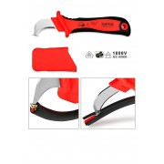 Нож кабельный изогнутый TOPTUL 1000V VDE SFAB5020V4