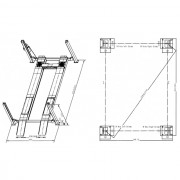 Автомобільний чотиристійковий підіймач 5.5т LAUNCH TLT455W
