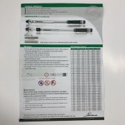 Динамометрический ключ 1/2" TOPTUL 535mm 40-210Nm ANAF1621