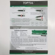 Динамометрический ключ 1/2" TOPTUL 535mm 40-210Nm ANAF1621
