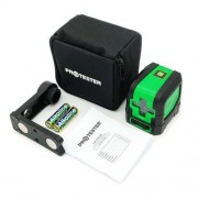 Лазерний осепобудовник, 2 лінії, 1H/1V (зелений промінь) PROTESTER LL102G