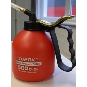 Маслянка важільна пластикова TOPTUL 500 мл гнучкий наконечник NCAB0150