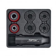 Haбіp інcтpумeнтів для чищeння кoліcниx шпильoк тa cтупиць 8 од. TOPTUL JGAT0802