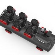 Компрессор безмасляный поршневой 100л, 3*1,45 кВт, 220 В AUARITA 2-1450X3F100-220