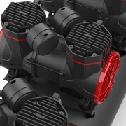 Компрессор безмасляный поршневой 100л, 3*1,45 кВт, 220 В AUARITA 2-1450X3F100-220