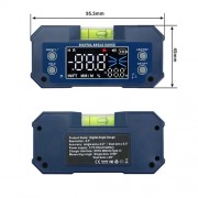 Цифровий багатофункціональний кутомір-рівень (4*90°, 2 магніти) PROTESTER 5346