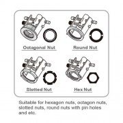 Ключ для ступичных гаек унивесальный 13ед. TOPTUL JGAI1305