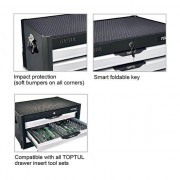 Ящик для інструменту 3 секції BUMPER SERIES (чорний) TOPTUL TBAP0307