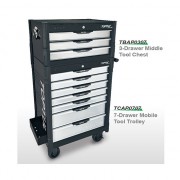 Ящик для інструменту 3 секції BUMPER SERIES (чорний) TOPTUL TBAP0307