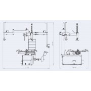 Шиномонтажний стенд із варіатором для великих коліс (захоплення диска від 12