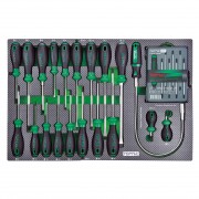 Візок з інструментом (BUMPER SERIES) 7 секцій 340ед. сірий TOPTUL GE-34029