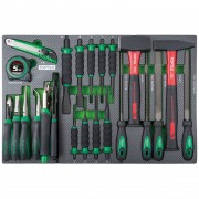 Візок з інструментом (BUMPER SERIES) 7 секцій 413ед. сірий TOPTUL GE-41330