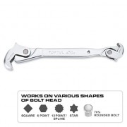 Ключ двусторонний универсальный самозажимной 8-32мм TOPTUL AEAX3A32