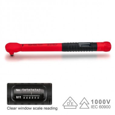 Ключ динамометрический 3/8 10-50Nm изолированный 1000V VDE TOPTUL ANVA1205V4
