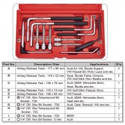 Набор инструмента для снятия подушек безопасности рулевого колеса 12ед. TOPTUL JGAI1206