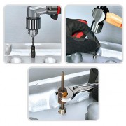 Набір екстракторів, свердел і напрямних для вилучення зламаних різьбових гвинтів 25 од. TOPTUL JGEW2501