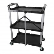 Візок інструментальний складаний 3 відкриті пластикові полиці (SF6007) G.I.KRAFT GI37104