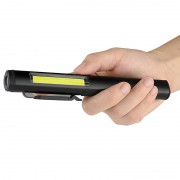 Фонарик светодиодный алюминиевый (COB+LED) с УФ, лазером и магнитом Pen Light PROTESTER PRO-FL0305S