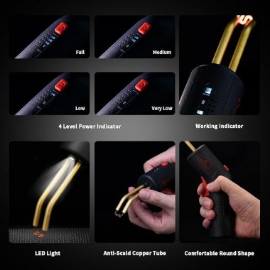 Комплект для ремонта пластиковых деталей (Термостеплер аккумуляторный) AEROPRO A702