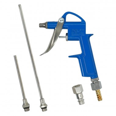 Пистолет продувочный с комплектом насадок 15, 95, 190 мм AIRKRAFT DG-20 Пистолет продувочный с комплектом насадок 15, 95, 190 мм AIRKRAFT DG-20