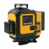 Лазерный уровень 16 линий 4D (2xH360/2xV360, LCD-дисплей, пульт ДУ + ШТАТИВ - зеленый луч) PROTESTER LL616G-TR
