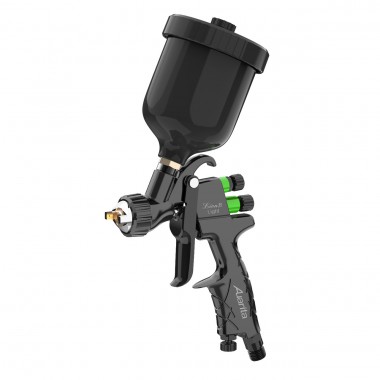 Пістолет фарбувальний пневматичний HVLP верх.пласт.бачок 250мл, форсунка-1,0мм  AUARITA LION-B-LIGHT-1.0