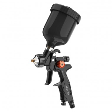 Пистолет окрасочный пневматический HVLP верх.пласт.бачок 250мл, форсунка-1,2мм AUARITA LION-B-LIGHT-1.2