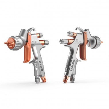 Пістолет фарбувальний пневматичний LVMP верх.пласт.бачок 600мл, форсунка-1,4мм  ITALCO SHINE-2-1.4LM