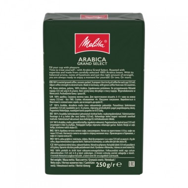 Молотый кофе Melitta Arabica Grand Select 250 г Розница