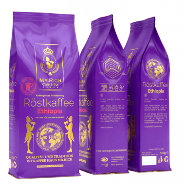 Кофе в зернах Mr.Rich Ethiopia 500 г ОПТ от 12 шт.