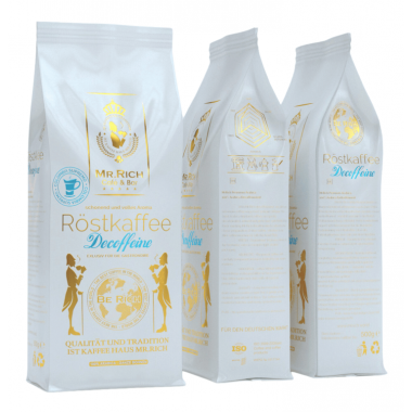 Кава без кофеїну в зернах Mr.Rich Decoffeine 500 г Кава без кофеїну в зернах Mr.Rich Decoffeine 500 г