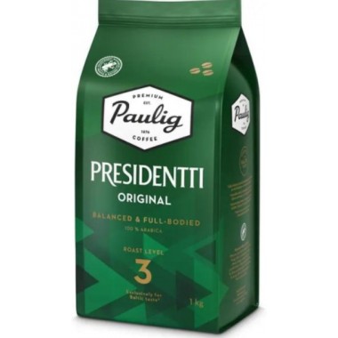 Кава в зернах Paulig Presidentti Original 1 кг Опт от 4 шт