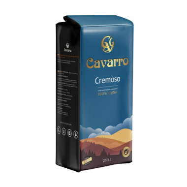 Молотый кофе Cavarro Cremoso 250 г Опт от 10 шт