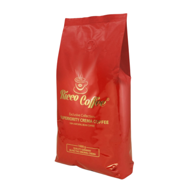 Кава в зернах Ricco Coffee Superiority Crema Coffee 1 кг Опт від 5 шт
