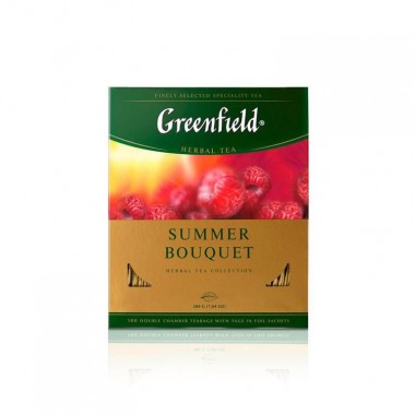 Фруктовый чай Greenfield Summer Bouquet 100 пакетов по 2 г Опт от 10 шт