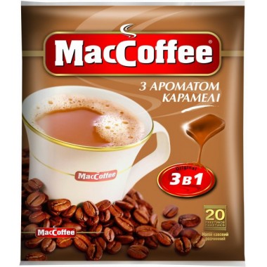 Кофе 3 в 1 MacCoffee Карамель 20 стиков