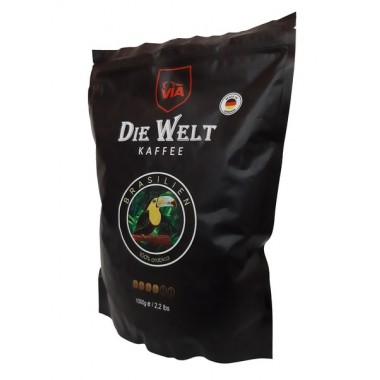 Кава в зернах Die Welt Kaffee Brasilien 1 кг