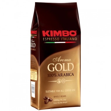 Кава в зернах Kimbo Aroma gold 100% Arabica 1 кг Опт від 2 шт