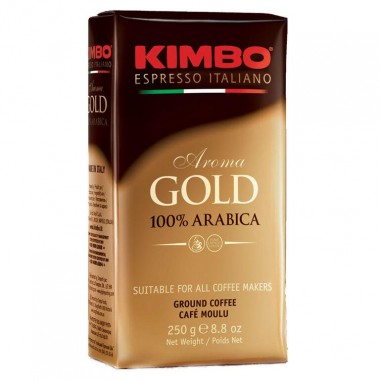 Мелена кава Kimbo Aroma gold 100% Arabica 250 г Опт від 5 шт