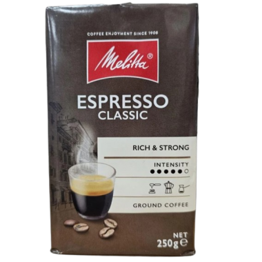 Молотый кофе Melitta Espresso Classic 250 г Опт от 12 шт